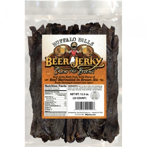 Buffalo Bills Premium Beer Jerky 25-ct 7” Strips - 12.5oz