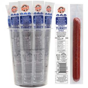 Trail's Best 1.1oz Honey Turkey Sticks - 20-ct Tub