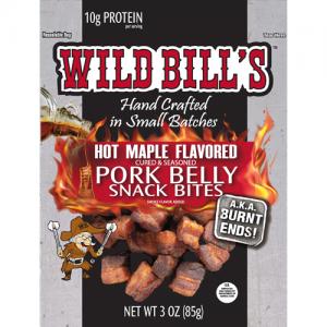 Wild Bill's Hot Maple Pork Belly Bites - 3oz Resealable Packs