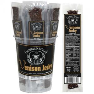 Buffalo Bills Venison Jerky 0.50oz Wrapped 7" Strips - 25-Ct Tubs